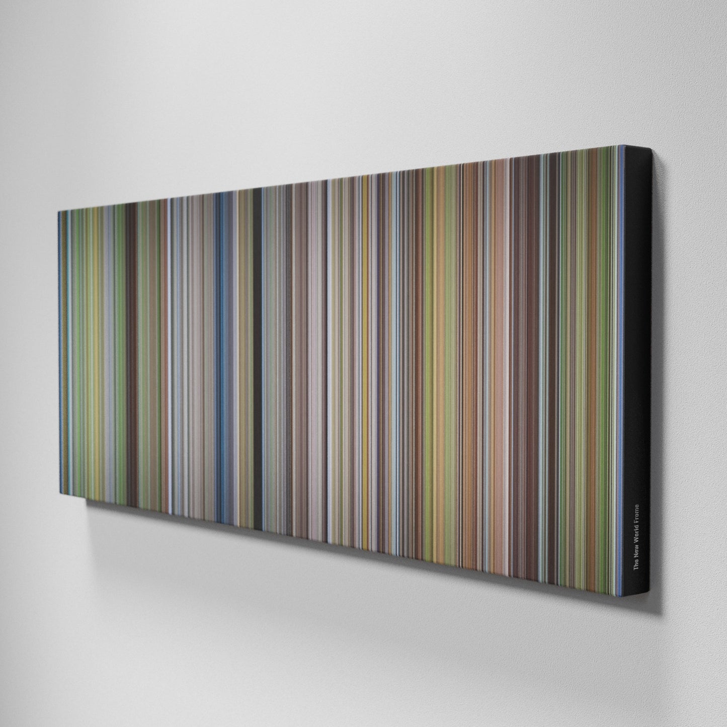 Side view of Buff's of The New World Frome on the wall