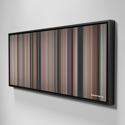 Side view of Framed Buff's of The Blair Witch Project Frome on the wall