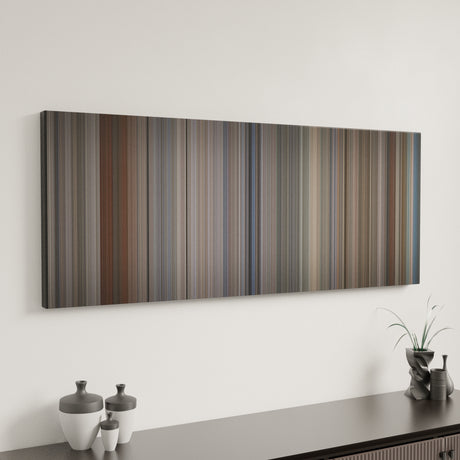 Bull Durham canvas art in modern interior - movie color palette