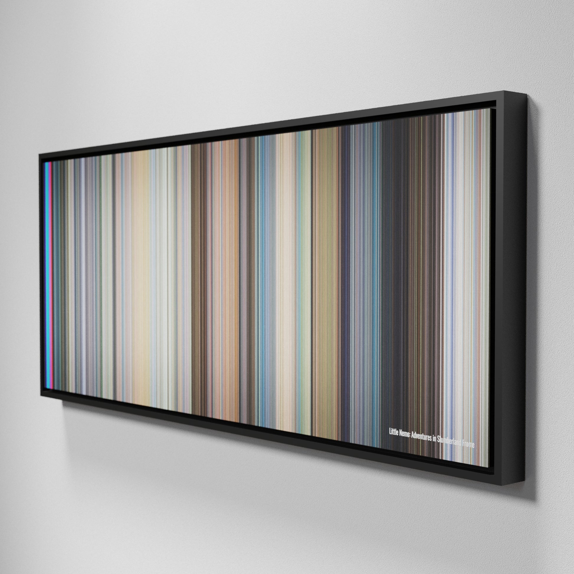 Side view of Framed Buff's of Little Nemo: Adventures in Slumberland Frome on the wall