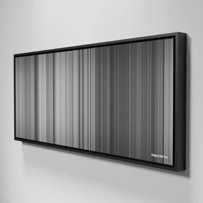 Side view of Framed Buff's of Bringing Up Baby Frome on the wall