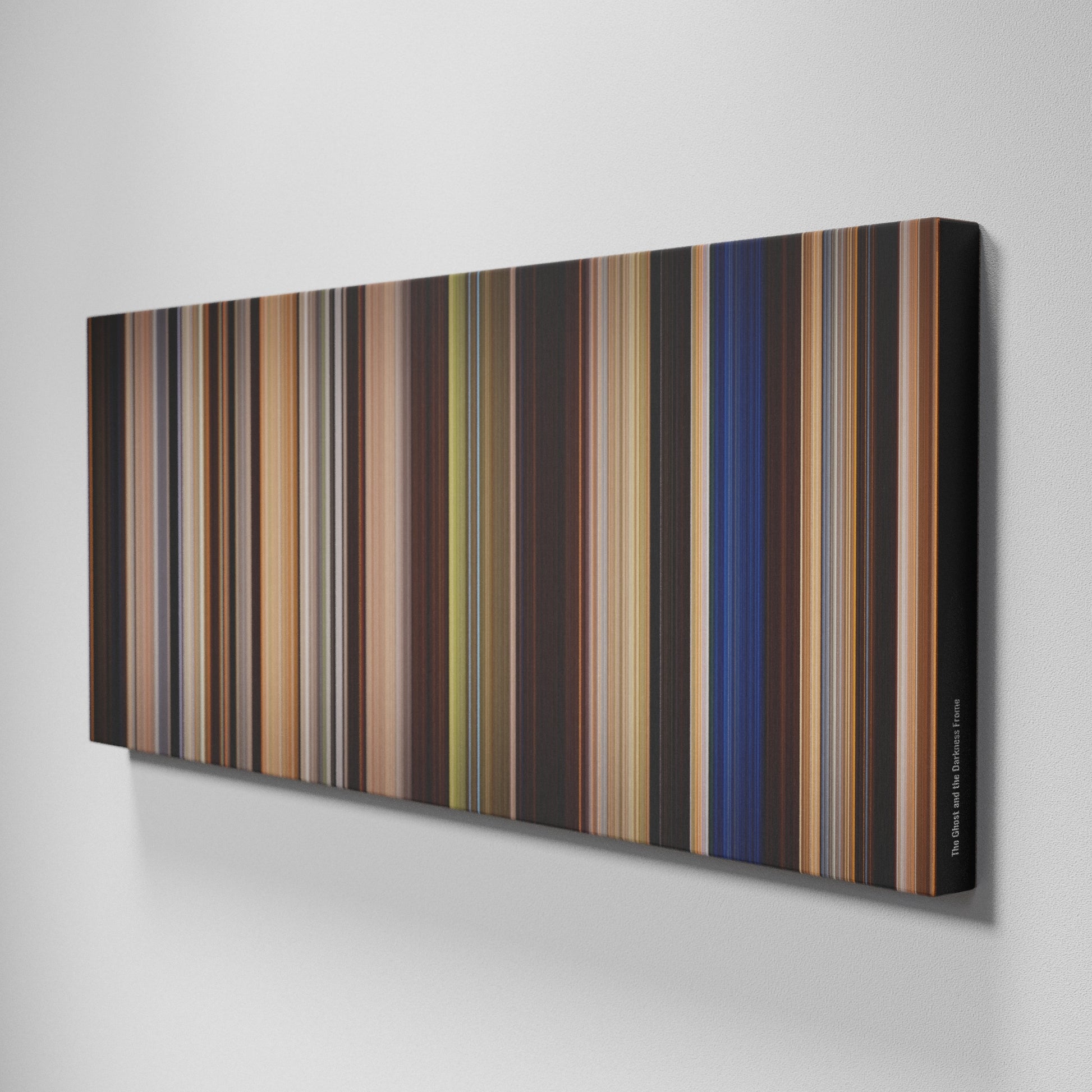 Side view of Buff's of The Ghost and the Darkness Frome on the wall