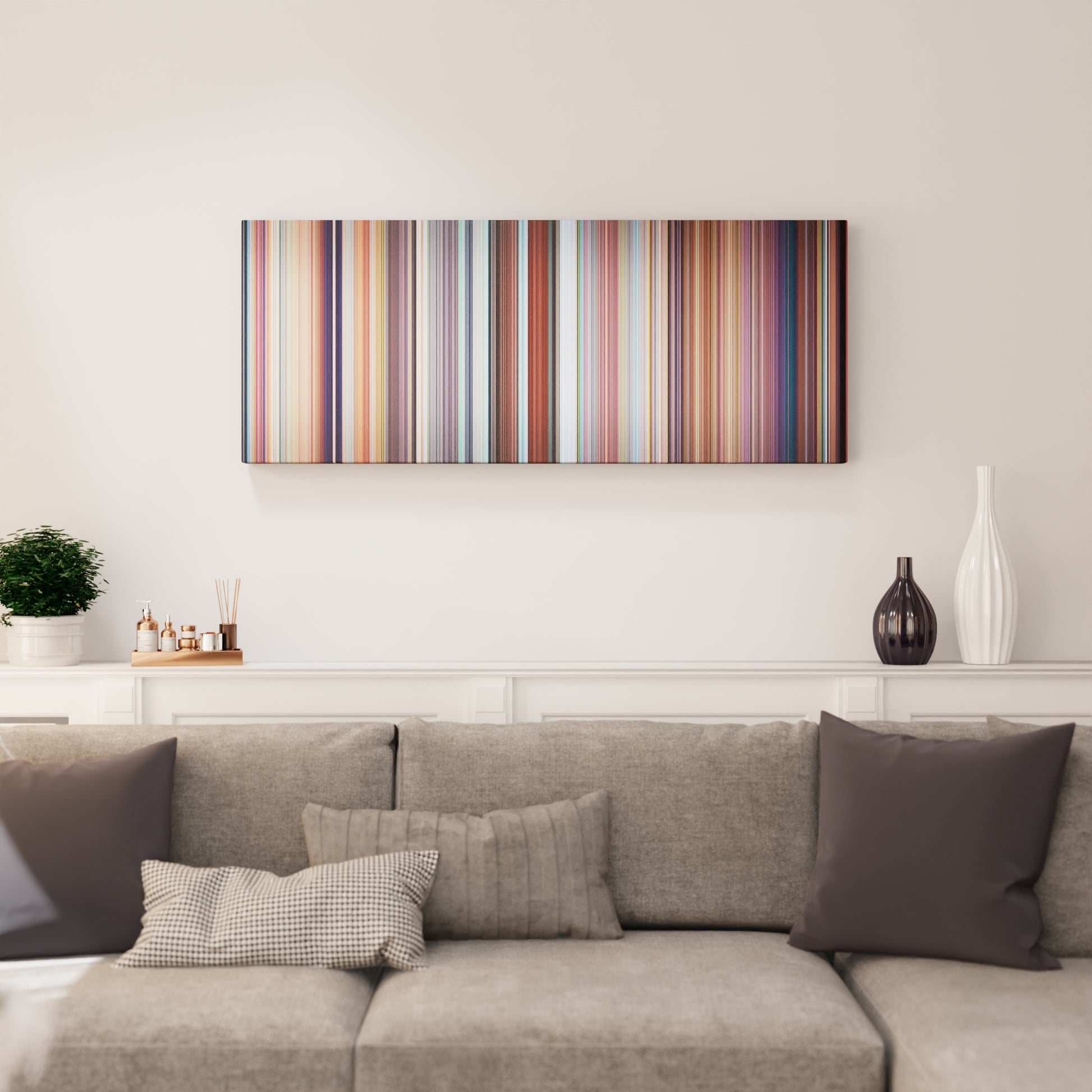 Living room interior with The Secret Life of Pets Frome on the wall