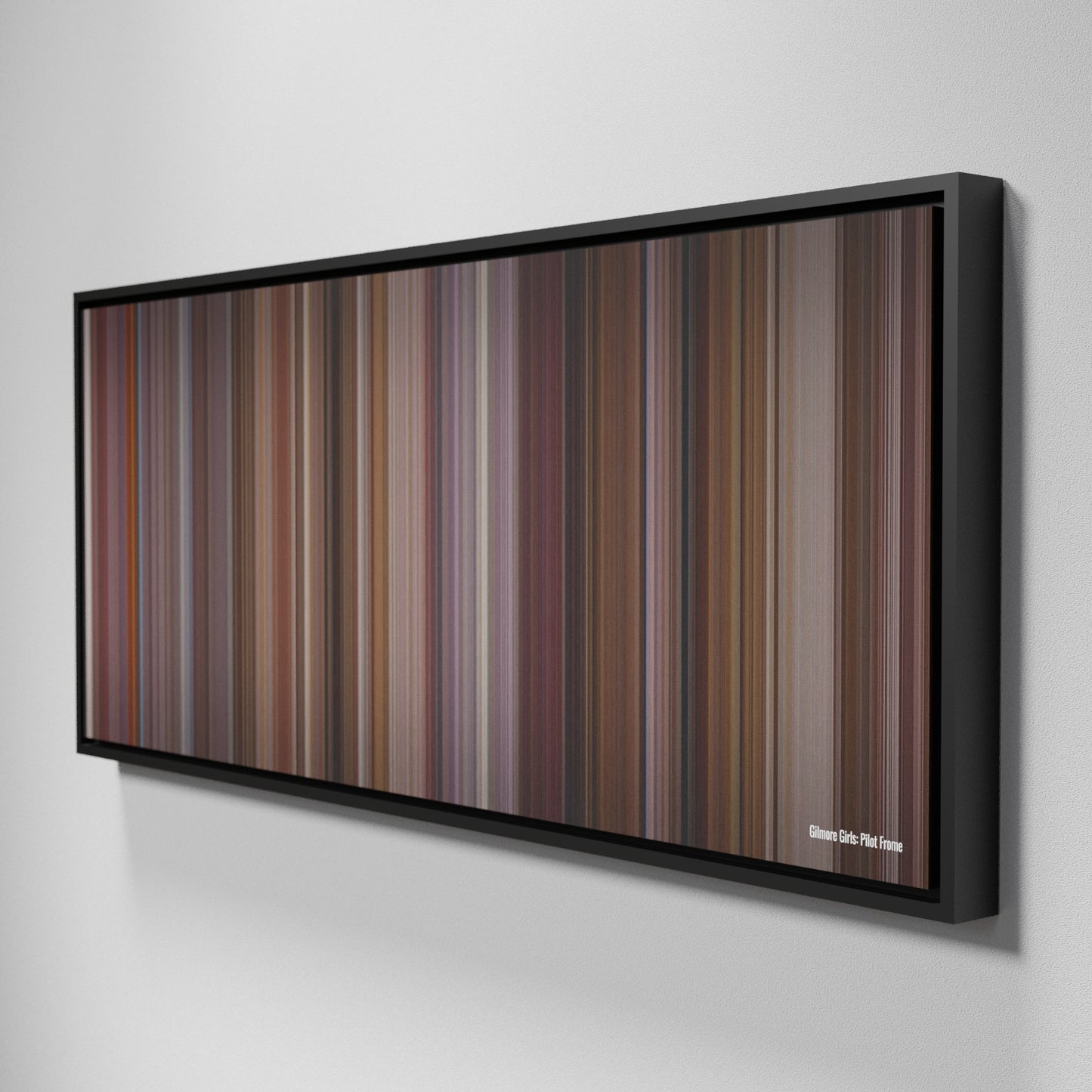 Side view of Framed Buff's of Gilmore Girls: Pilot Frome on the wall