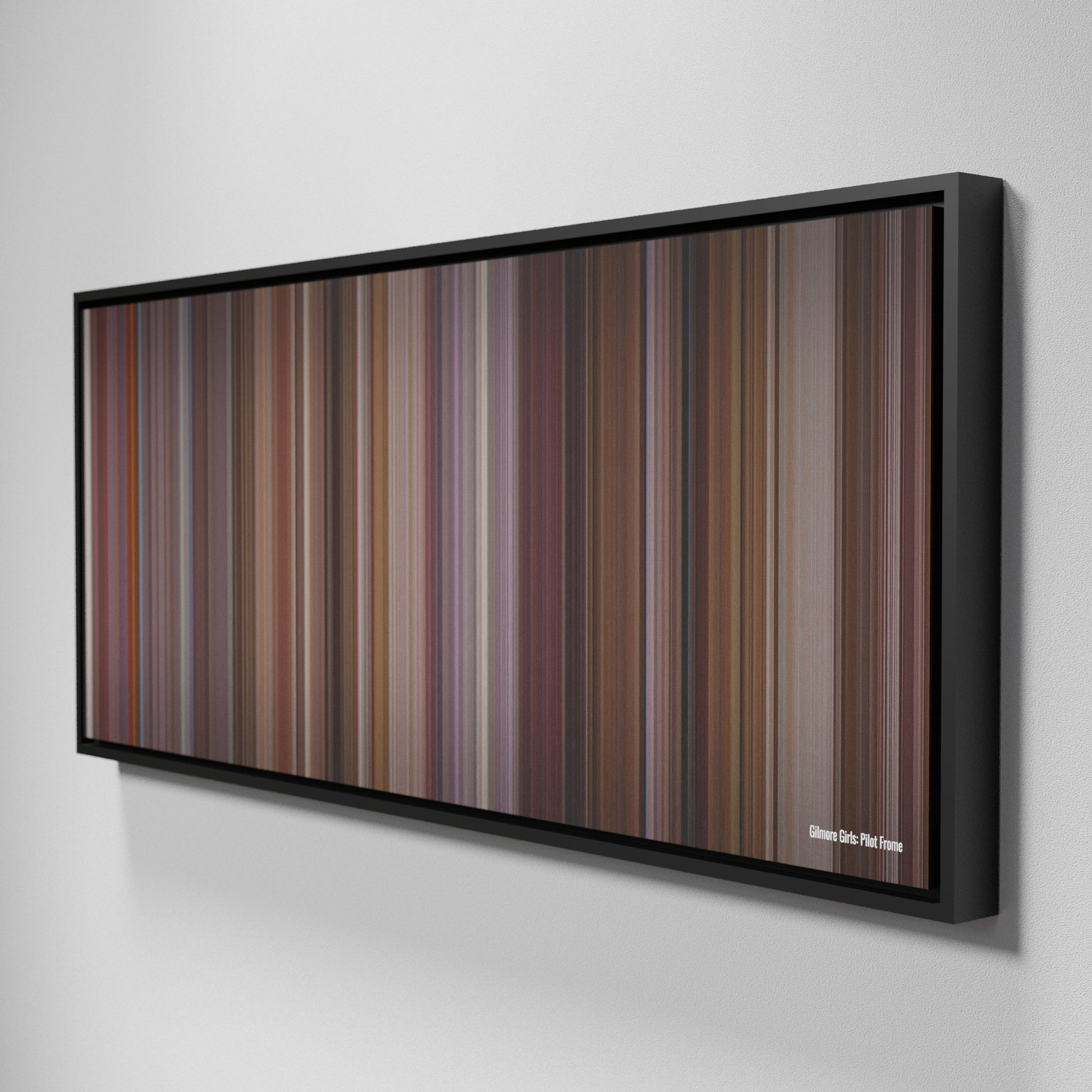 Side view of Framed Buff's of Gilmore Girls: Pilot Frome on the wall