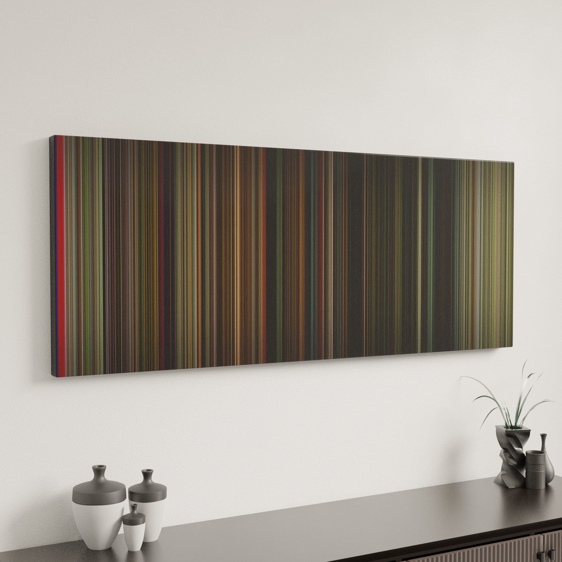 Minimal interior design with Time Lapse Frome on the wall