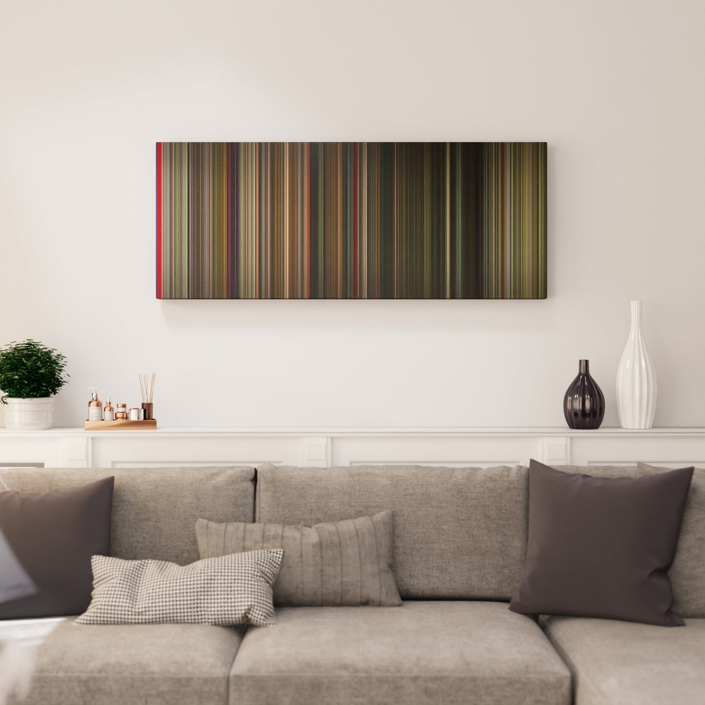 Living room interior with Time Lapse Frome on the wall