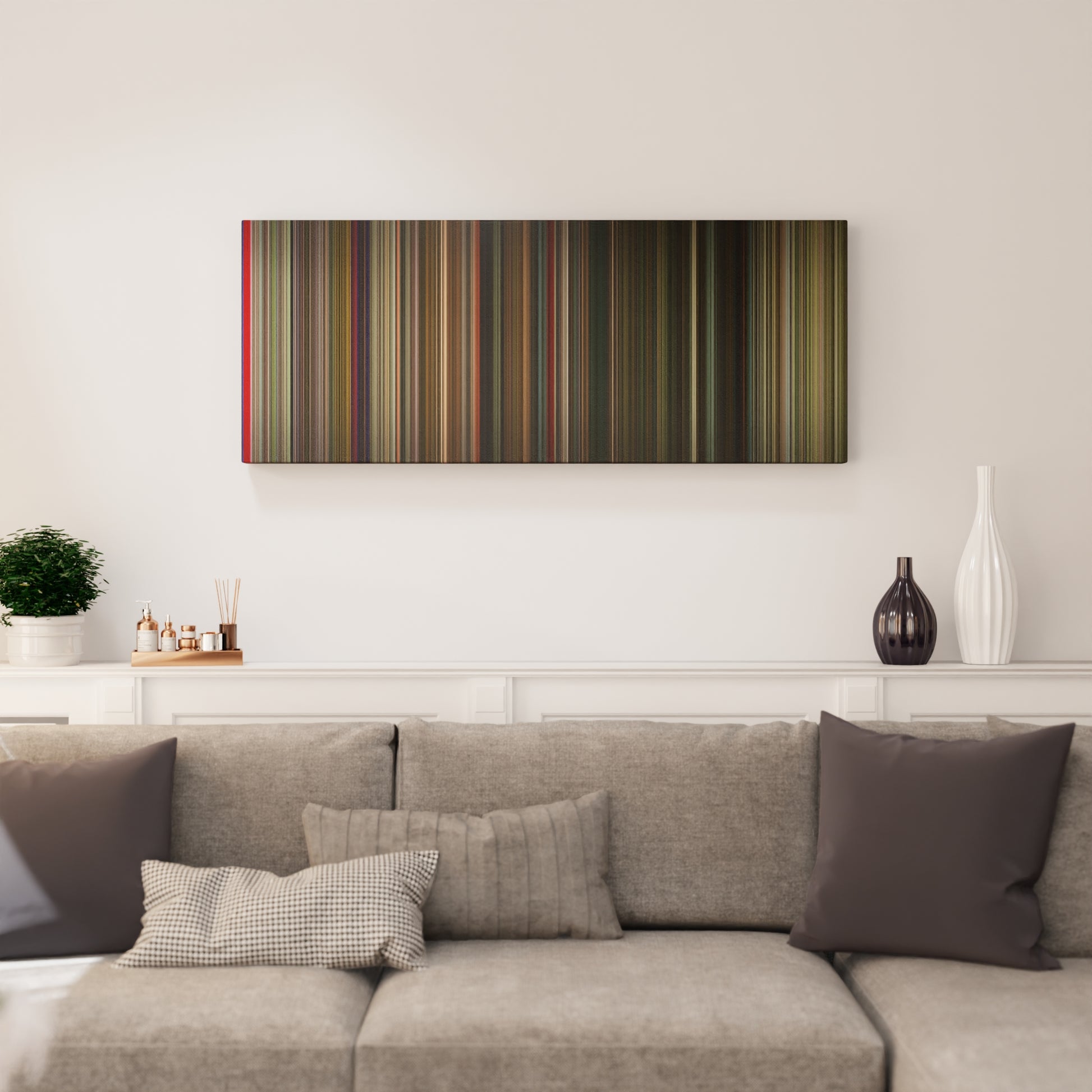 Living room interior with Time Lapse Frome on the wall