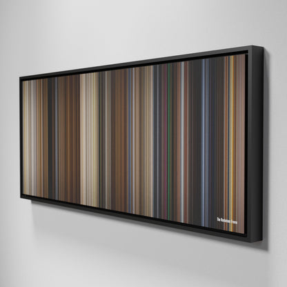 Side view of Framed Buff's of The Rocketeer Frome on the wall