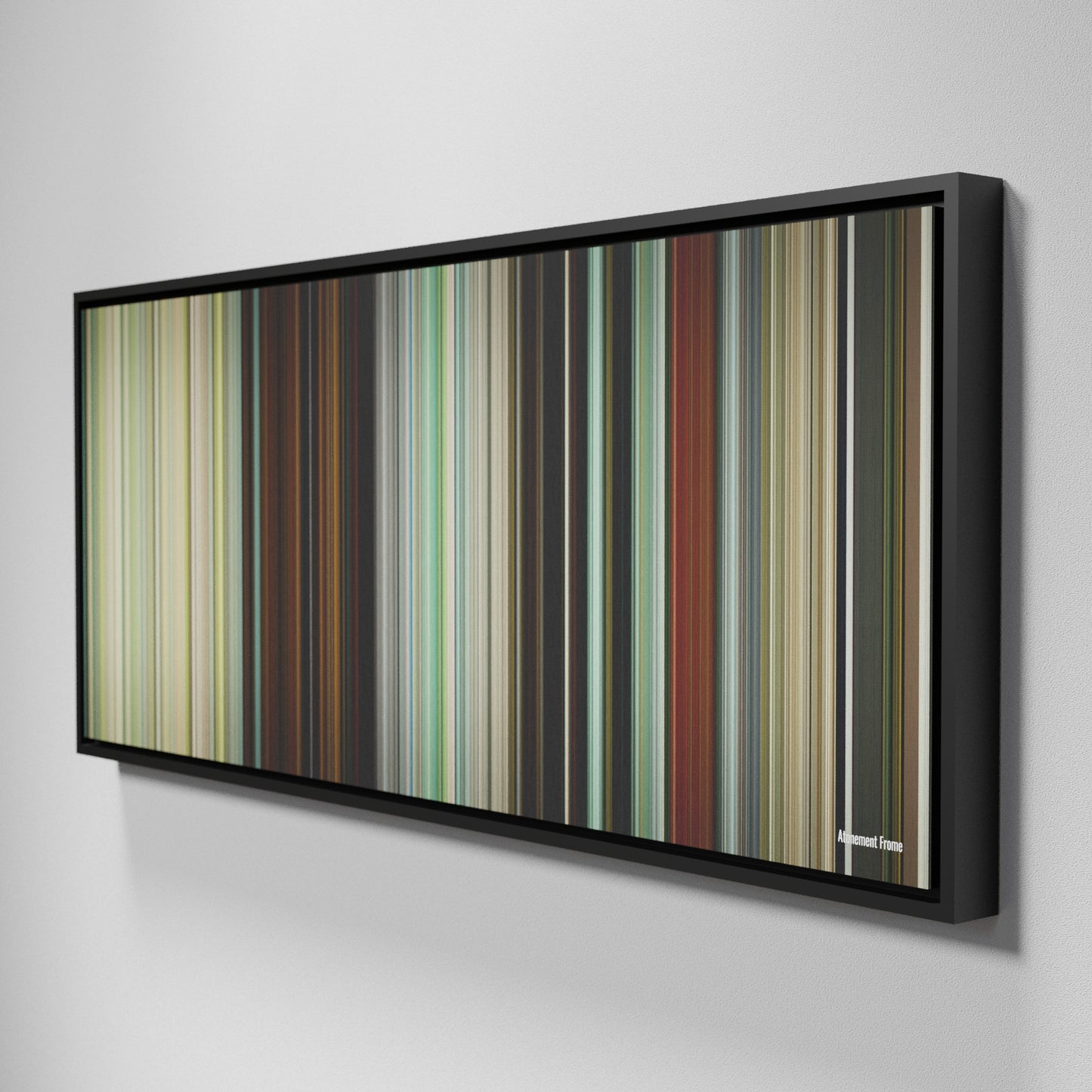 Side view of Framed Buff's of Atonement Frome on the wall