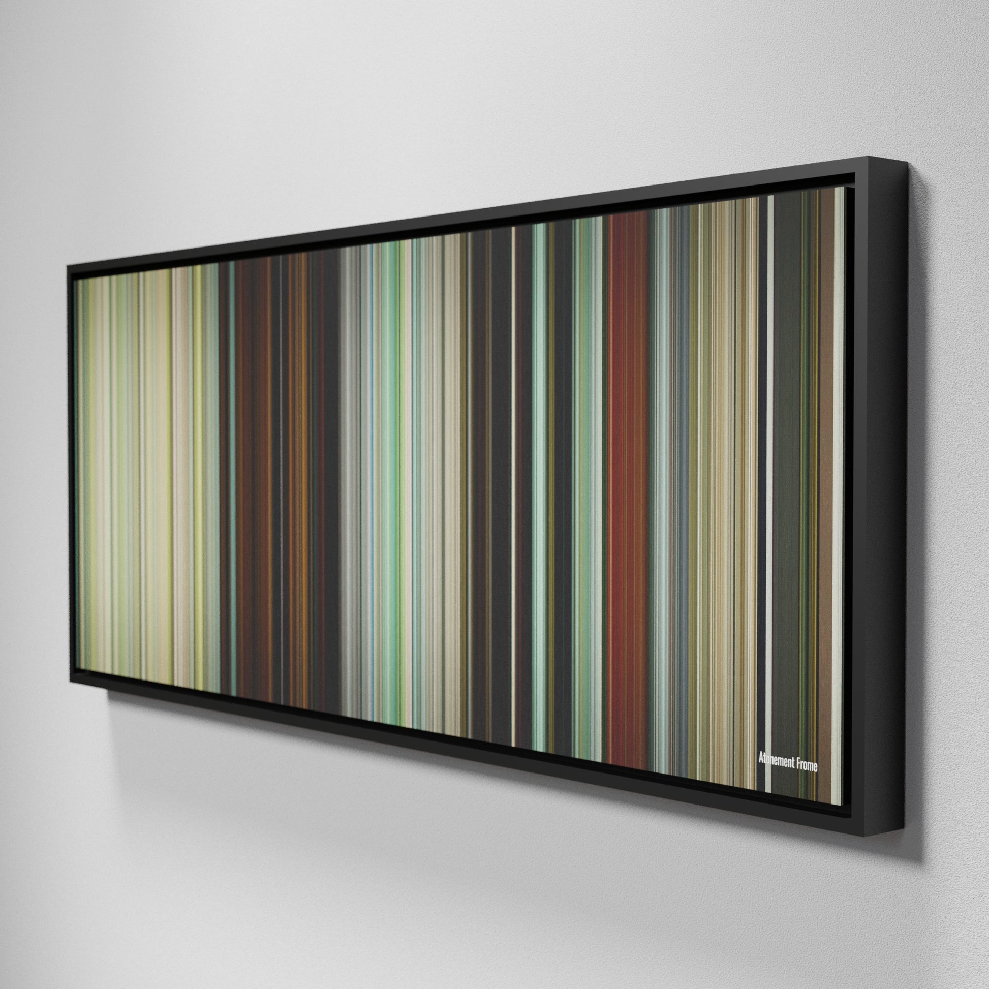 Side view of Framed Buff's of Atonement Frome on the wall