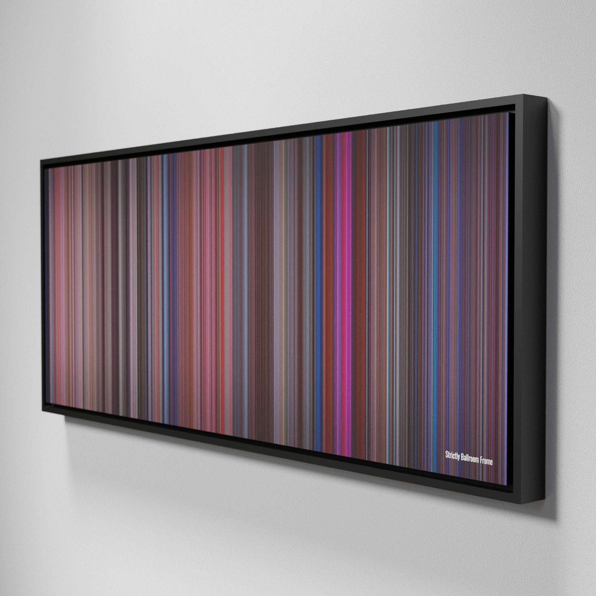 Side view of Framed Buff's of Strictly Ballroom Frome on the wall