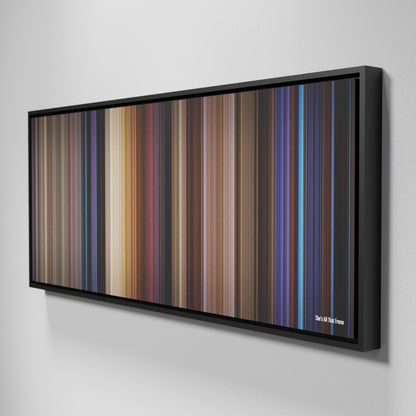 Side view of Framed Buff's of She's All That Frome on the wall