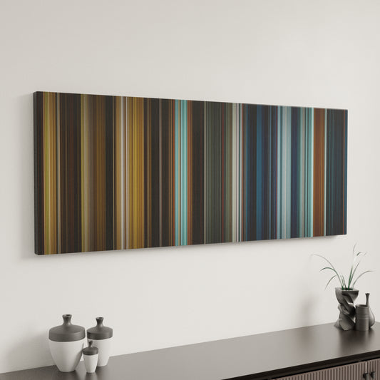 Minimal interior design with The Golden Compass Frome on the wall