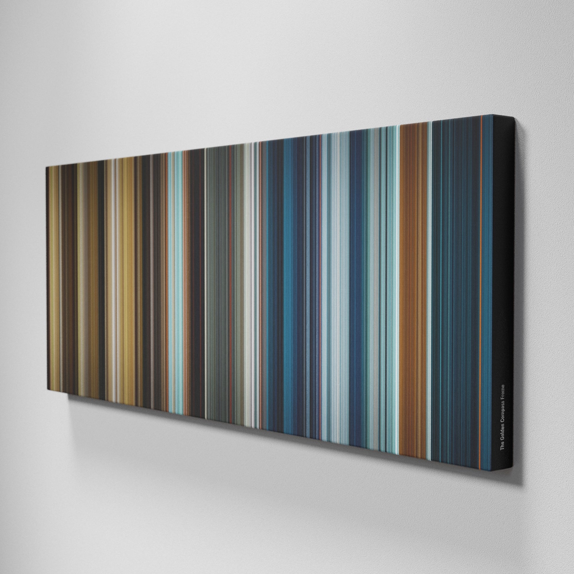 Side view of Buff's of The Golden Compass Frome on the wall