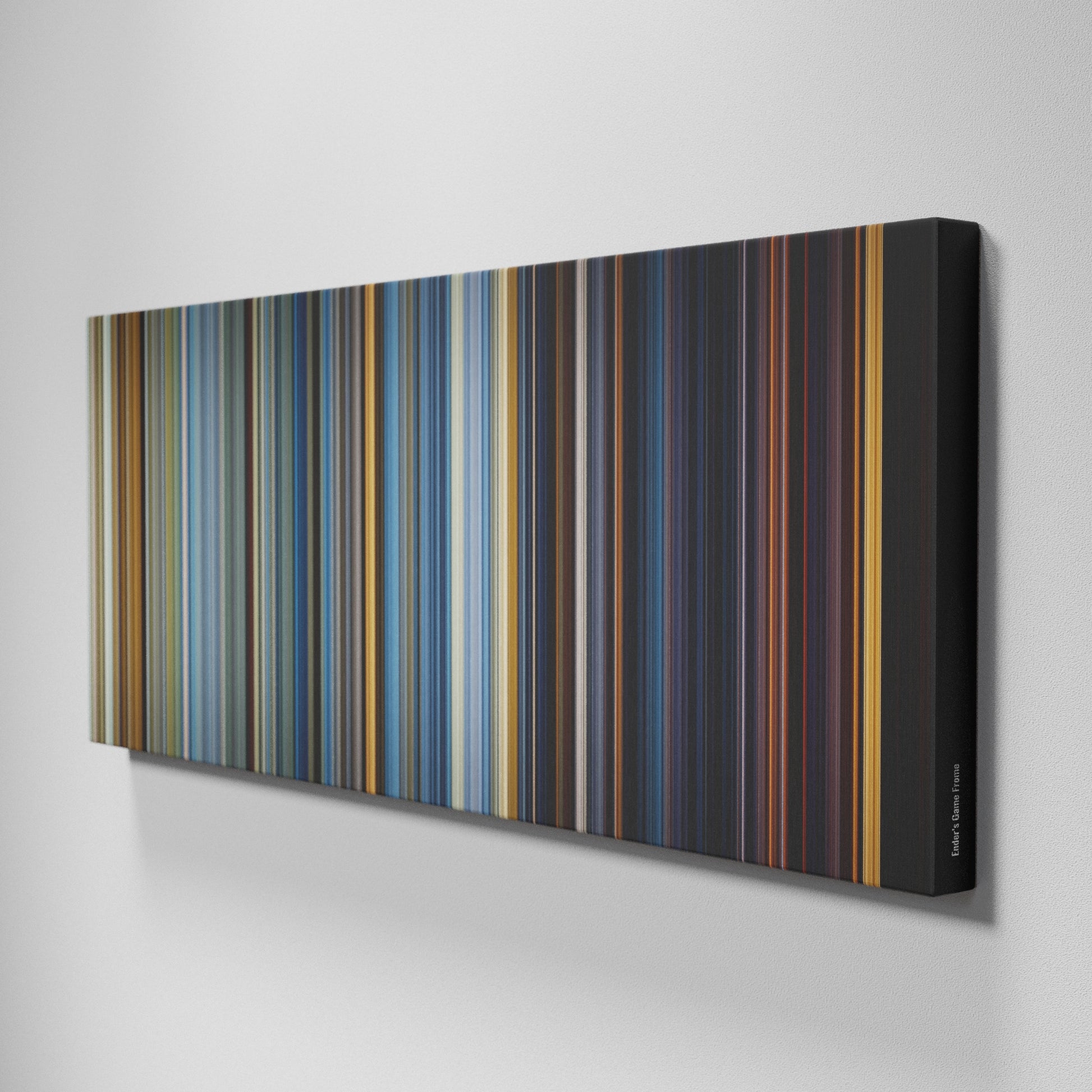 Side view of Buff's of Ender's Game Frome on the wall