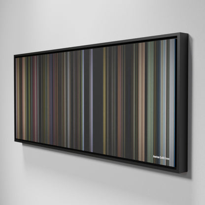 Side view of Framed Buff's of American Graffiti Frome on the wall