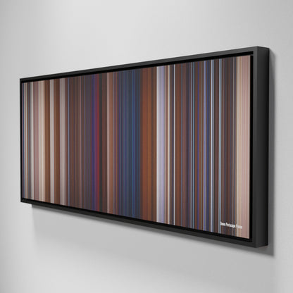 Side view of Framed Buff's of Down Periscope Frome on the wall