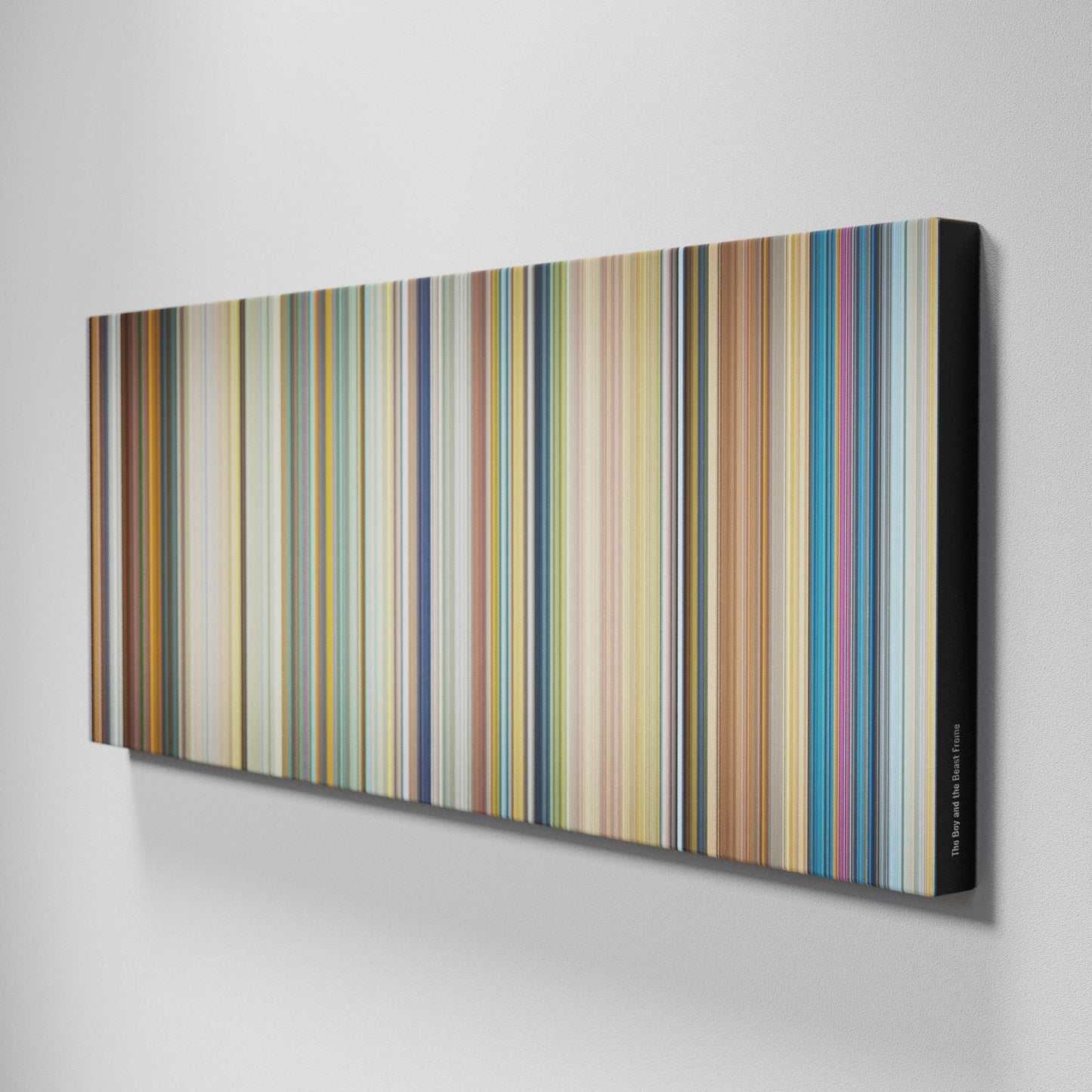 Side view of Buff's of The Boy and the Beast Frome on the wall