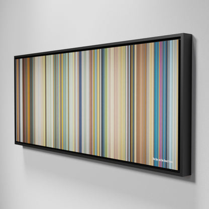 Side view of Framed Buff's of The Boy and the Beast Frome on the wall