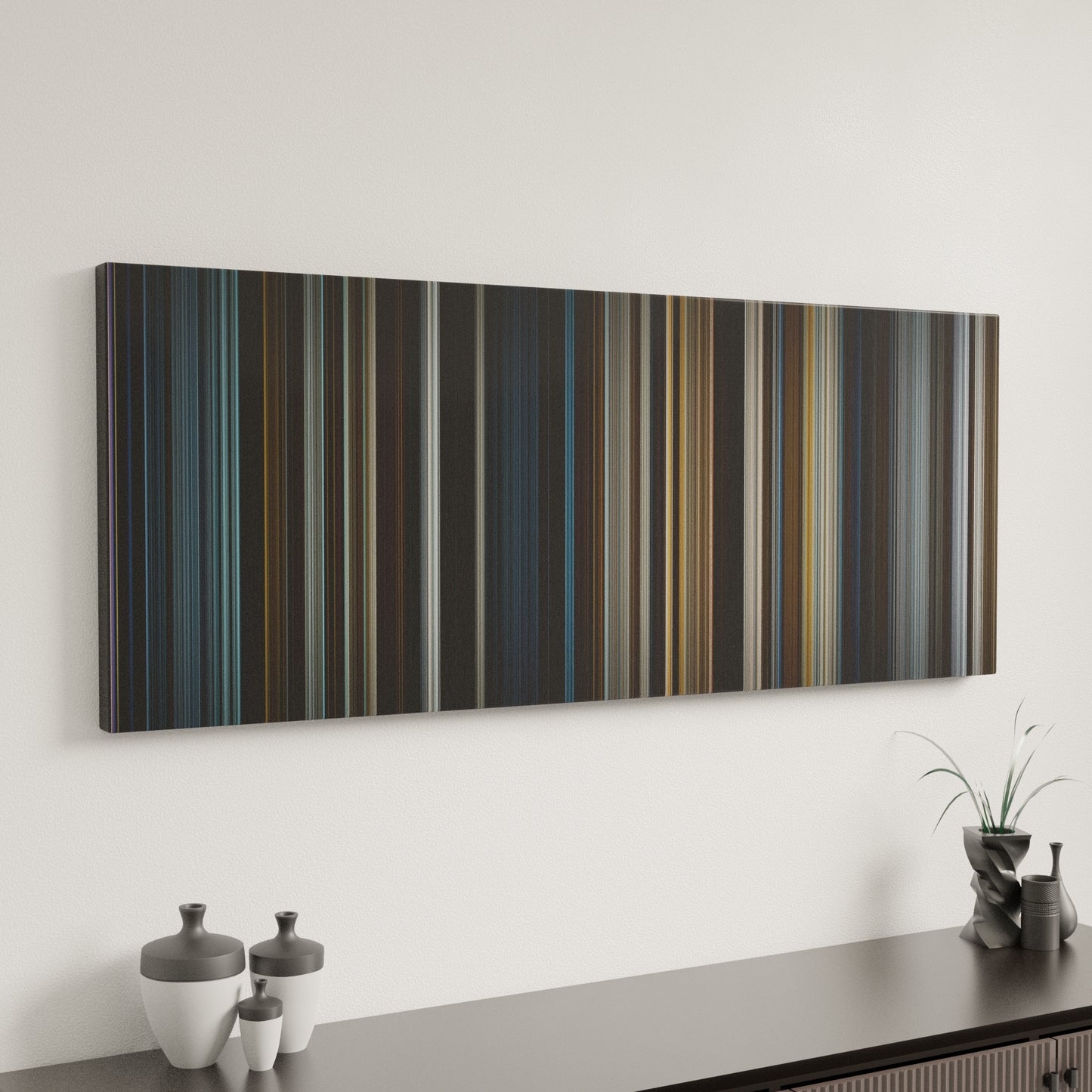 Minimal interior design with Master and Commander: The Far Side of the World Frome on the wall