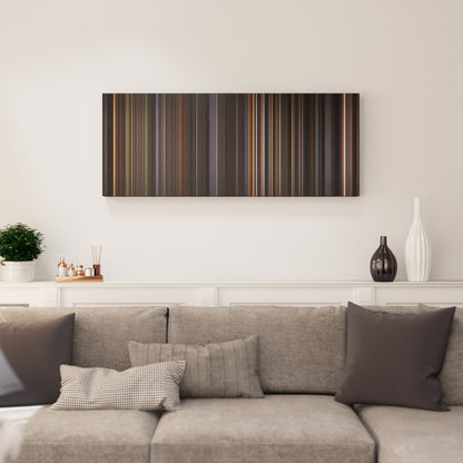 Living room interior with Pink Floyd: The Wall Frome on the wall