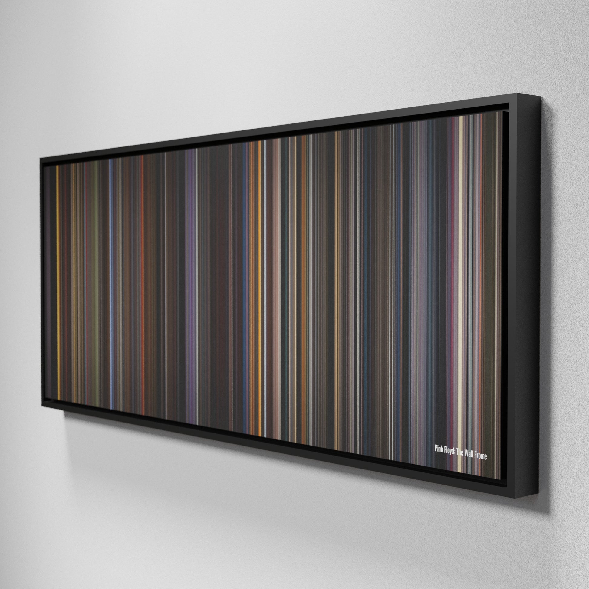 Side view of Framed Buff's of Pink Floyd: The Wall Frome on the wall