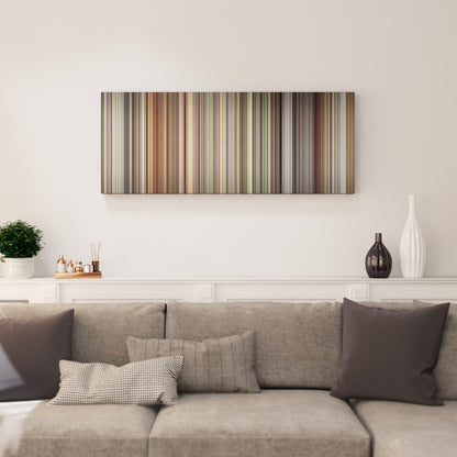 Living room interior with Enigma Frome on the wall