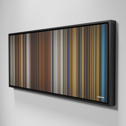 Side view of Framed Buff's of In Bruges Frome on the wall