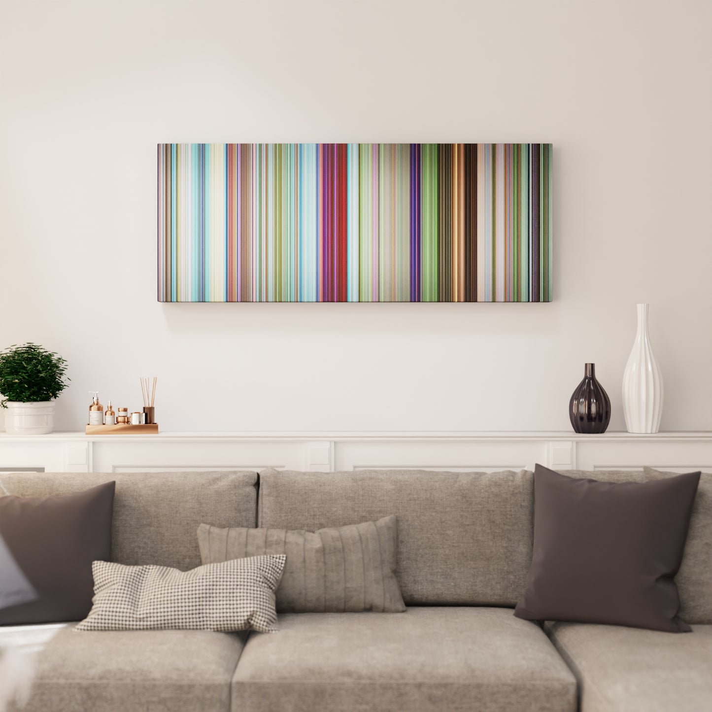 Living room interior with The SpongeBob SquarePants Movie Frome on the wall