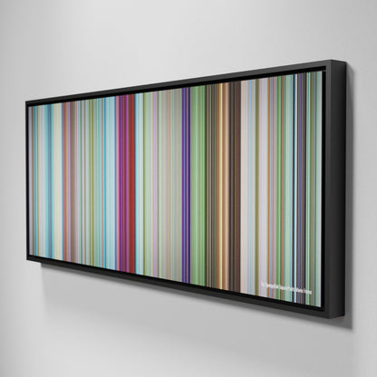 Side view of Framed Buff's of The SpongeBob SquarePants Movie Frome on the wall