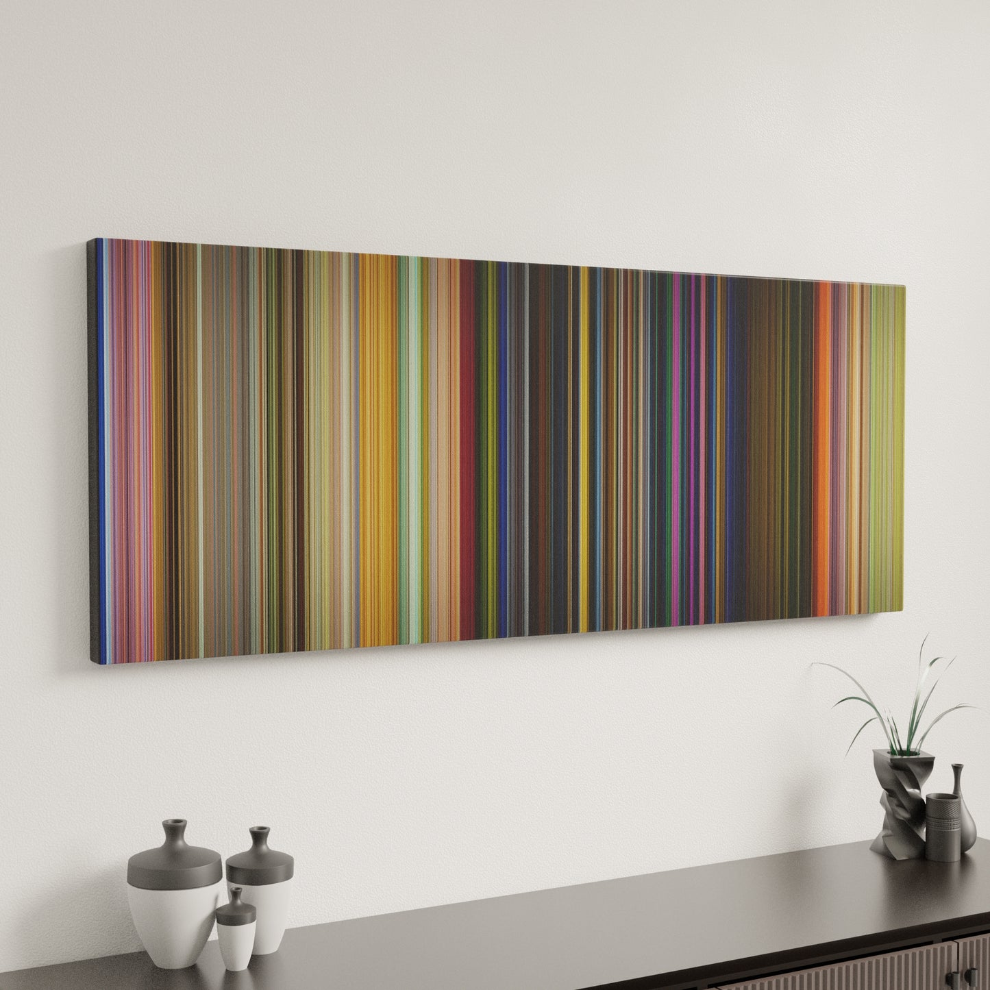 Minimal interior design with Toy Story 3 Frome on the wall