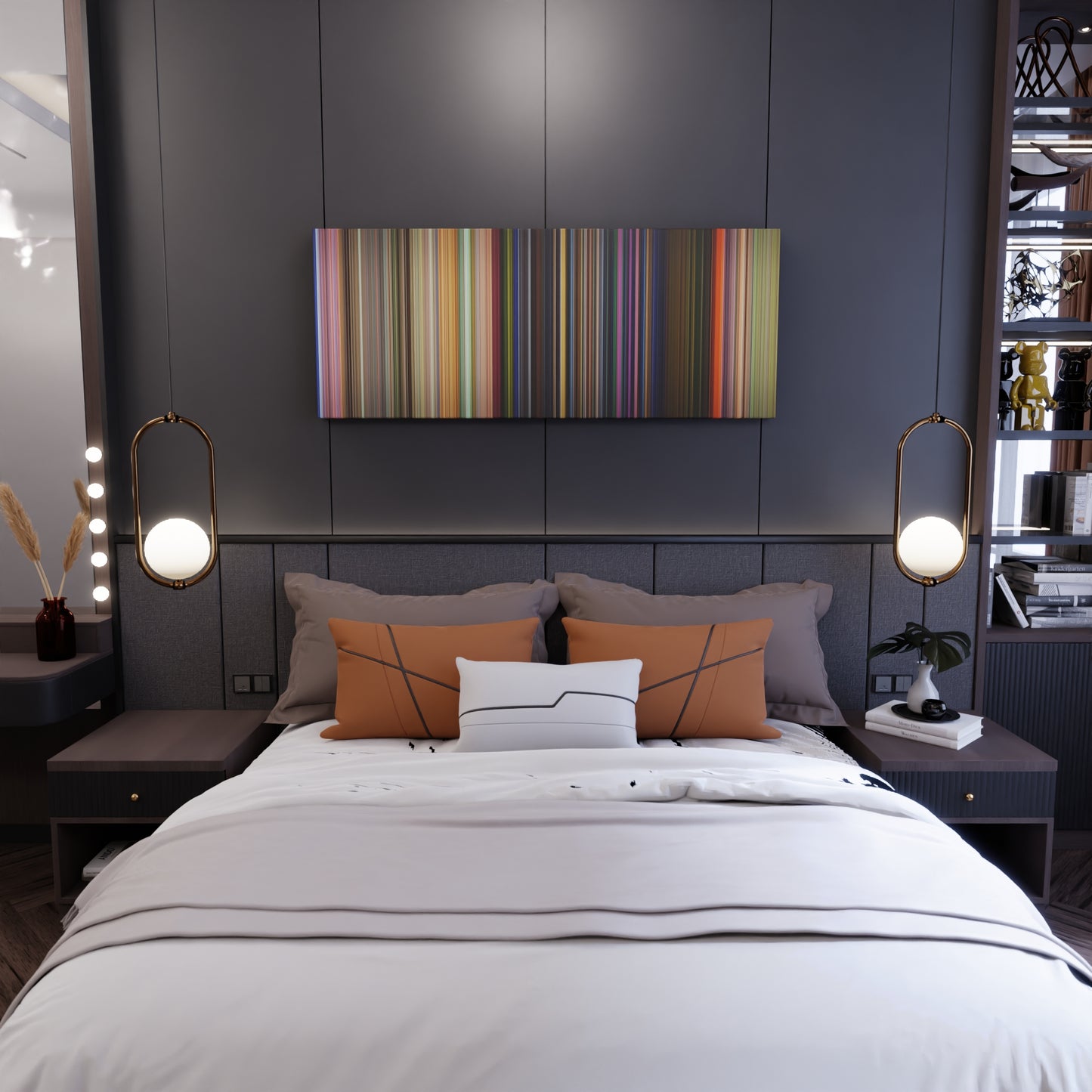 Bedroom interior with Toy Story 3 Frome on the wall