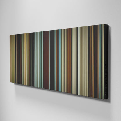 Side view of Buff's of The Assassination of Jesse James by the Coward Robert Ford Frome on the wall