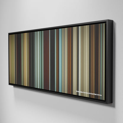 Side view of Framed Buff's of The Assassination of Jesse James by the Coward Robert Ford Frome on the wall