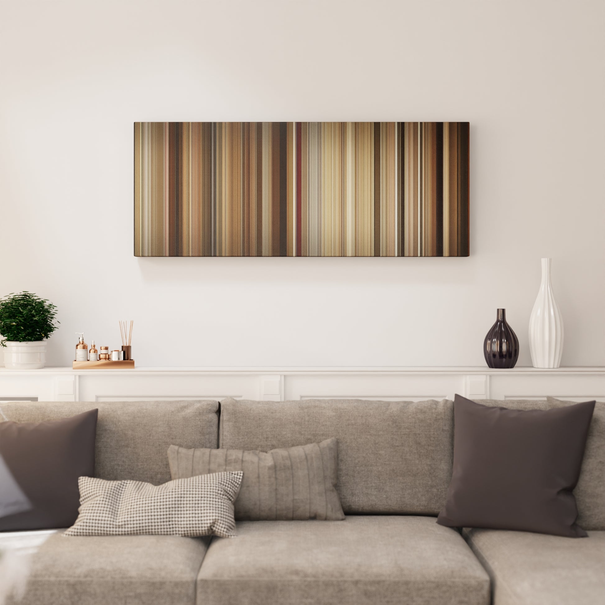 Living room interior with Chef Frome on the wall