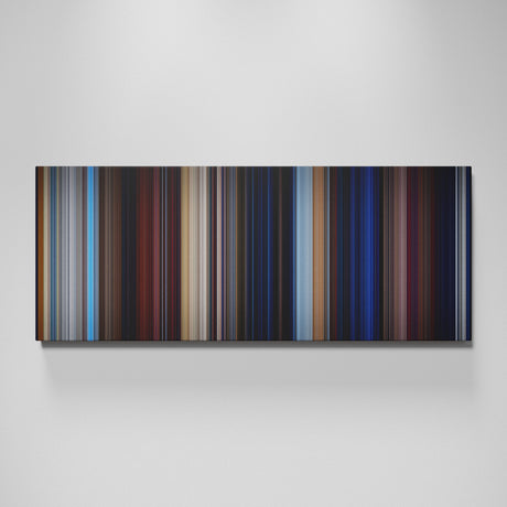Bullet movie canvas wall art - color palette print