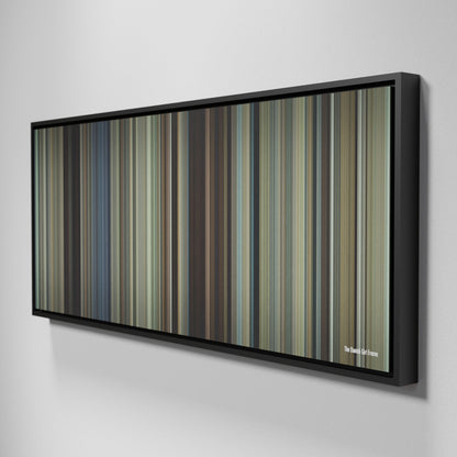 Side view of Framed Buff's of The Danish Girl Frome on the wall