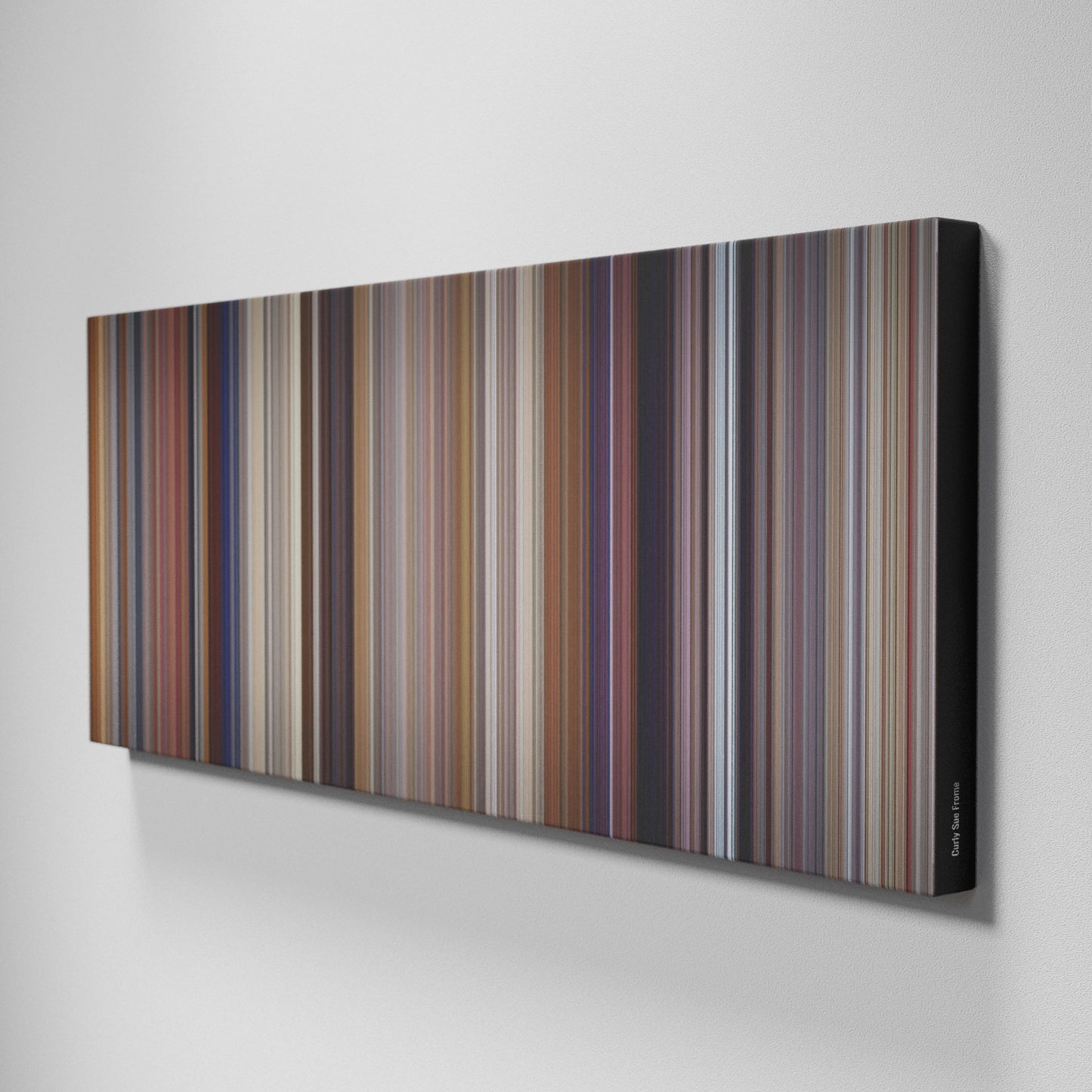 Side view of Buff's of Curly Sue Frome on the wall