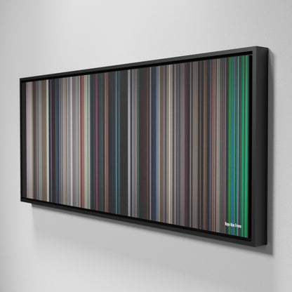 Side view of Framed Buff's of Repo Man Frome on the wall