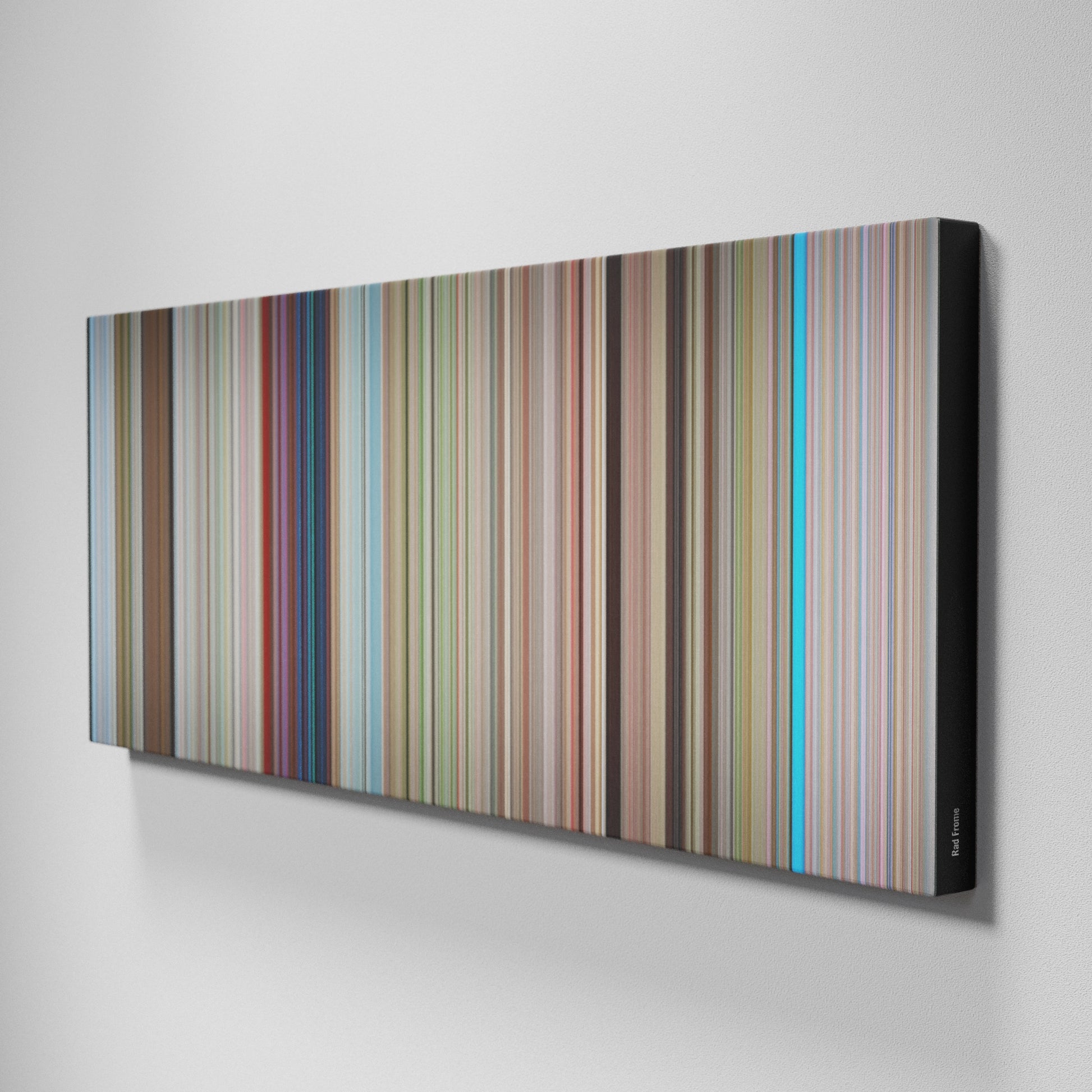 Side view of Buff's of Rad Frome on the wall