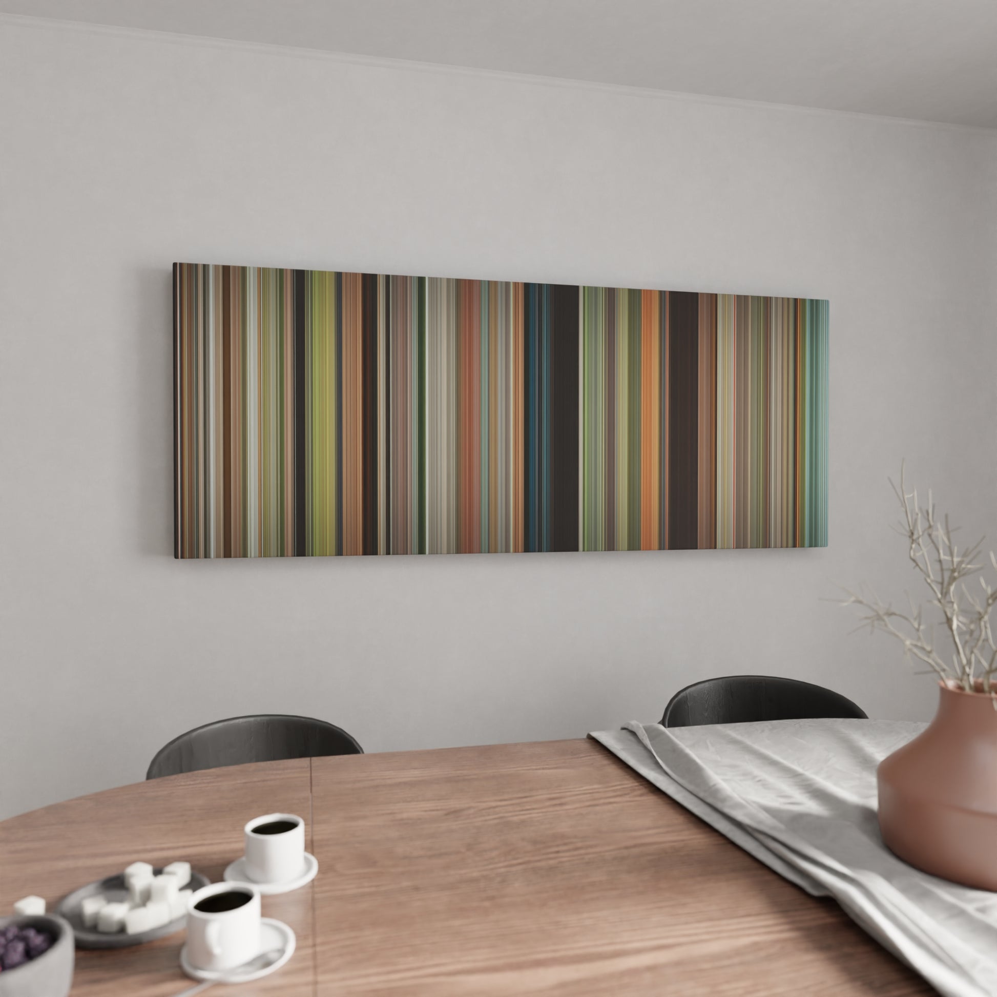 Kitchen with Safety Not Guaranteed Frome on the wall