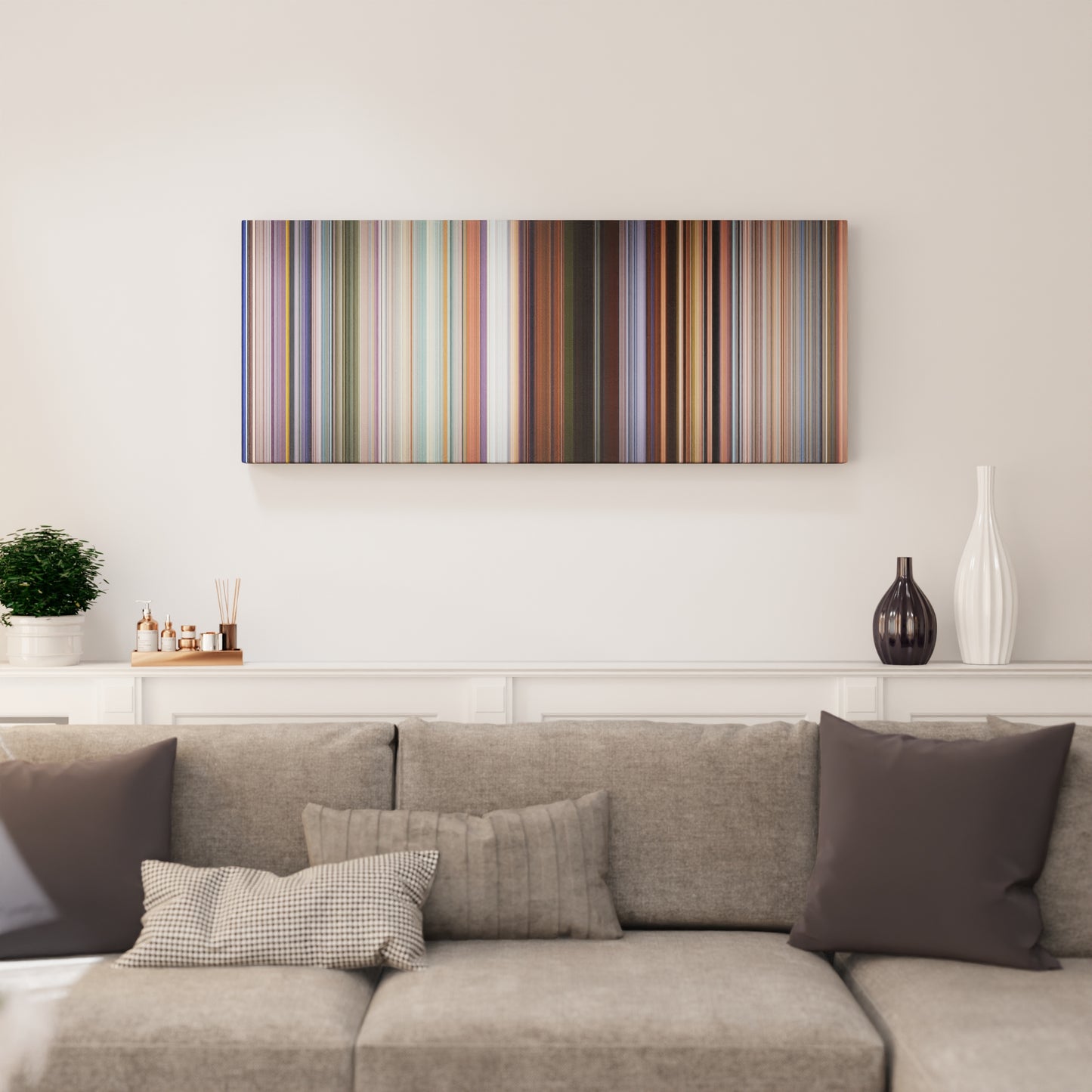 Living room interior with Cars 3 Frome on the wall