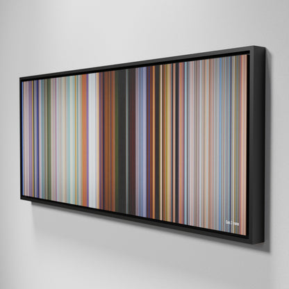 Side view of Framed Buff's of Cars 3 Frome on the wall