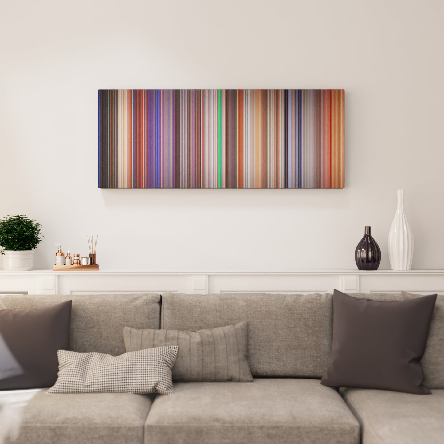 Living room interior with Cars 2 Frome on the wall