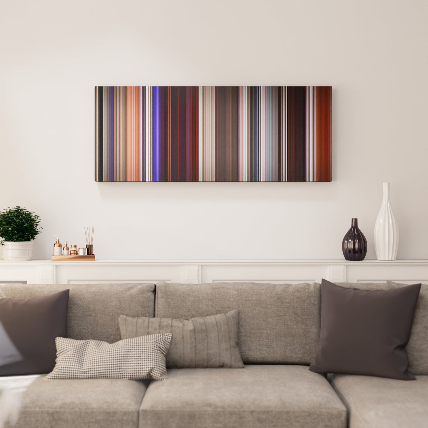 Living room interior with Assassination Nation Frome on the wall