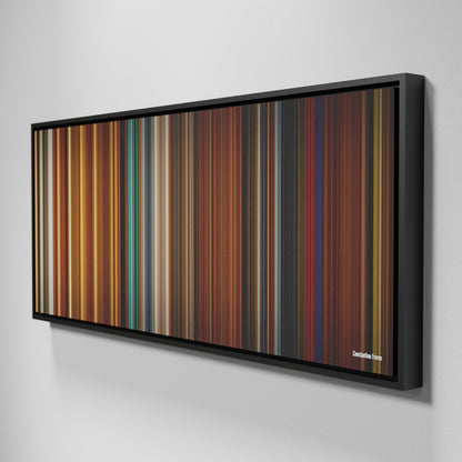 Side view of Framed Buff's of Constantine Frome on the wall