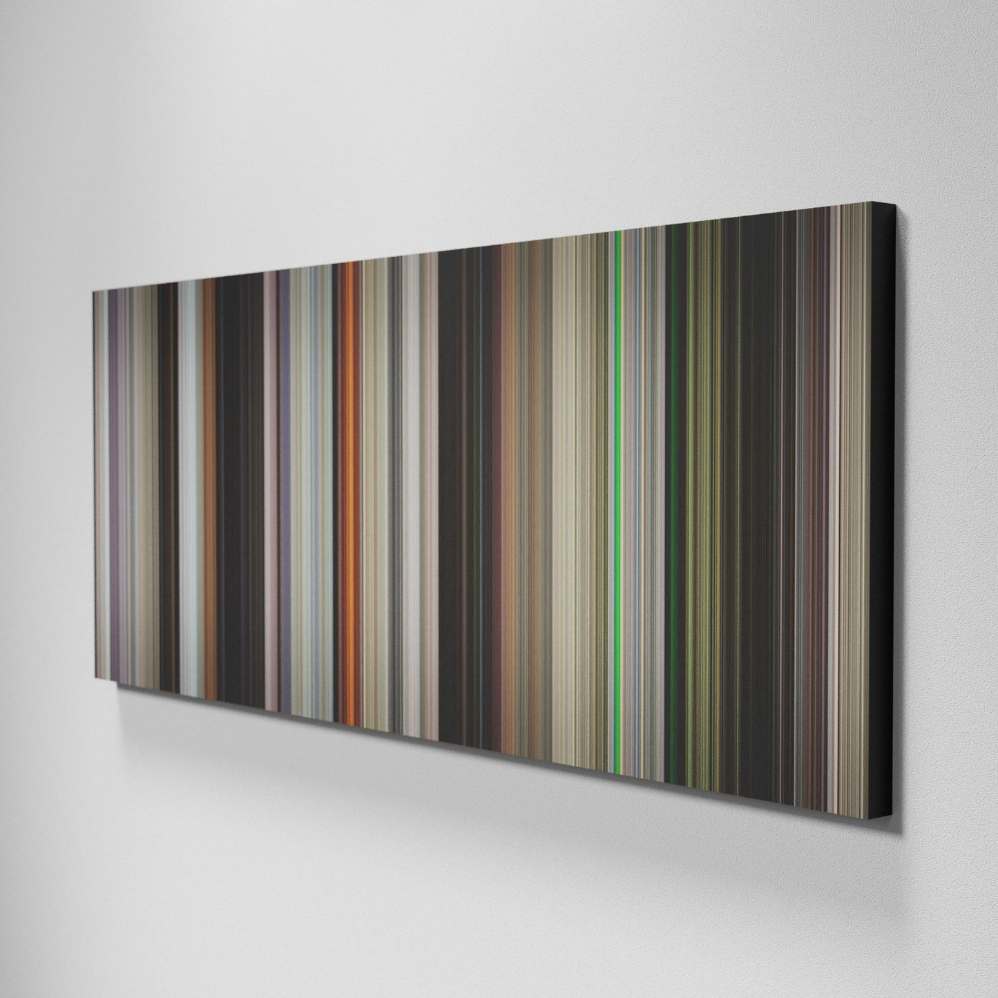 Side view of Basic of End of Watch Frome on the wall