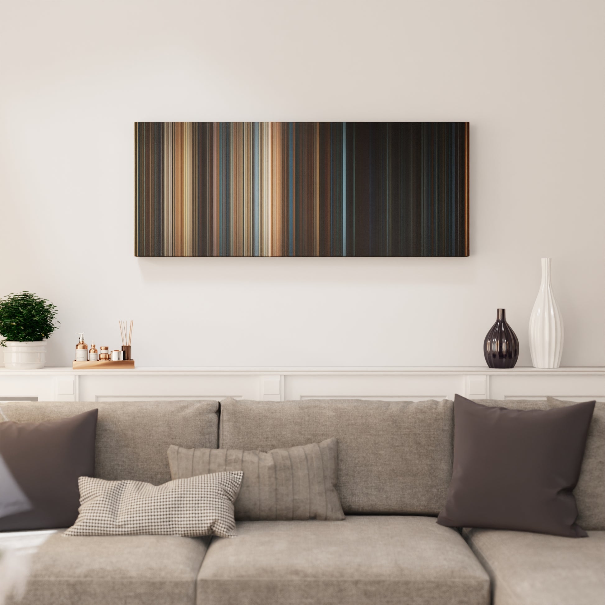 Living room interior with 2012 Frome on the wall