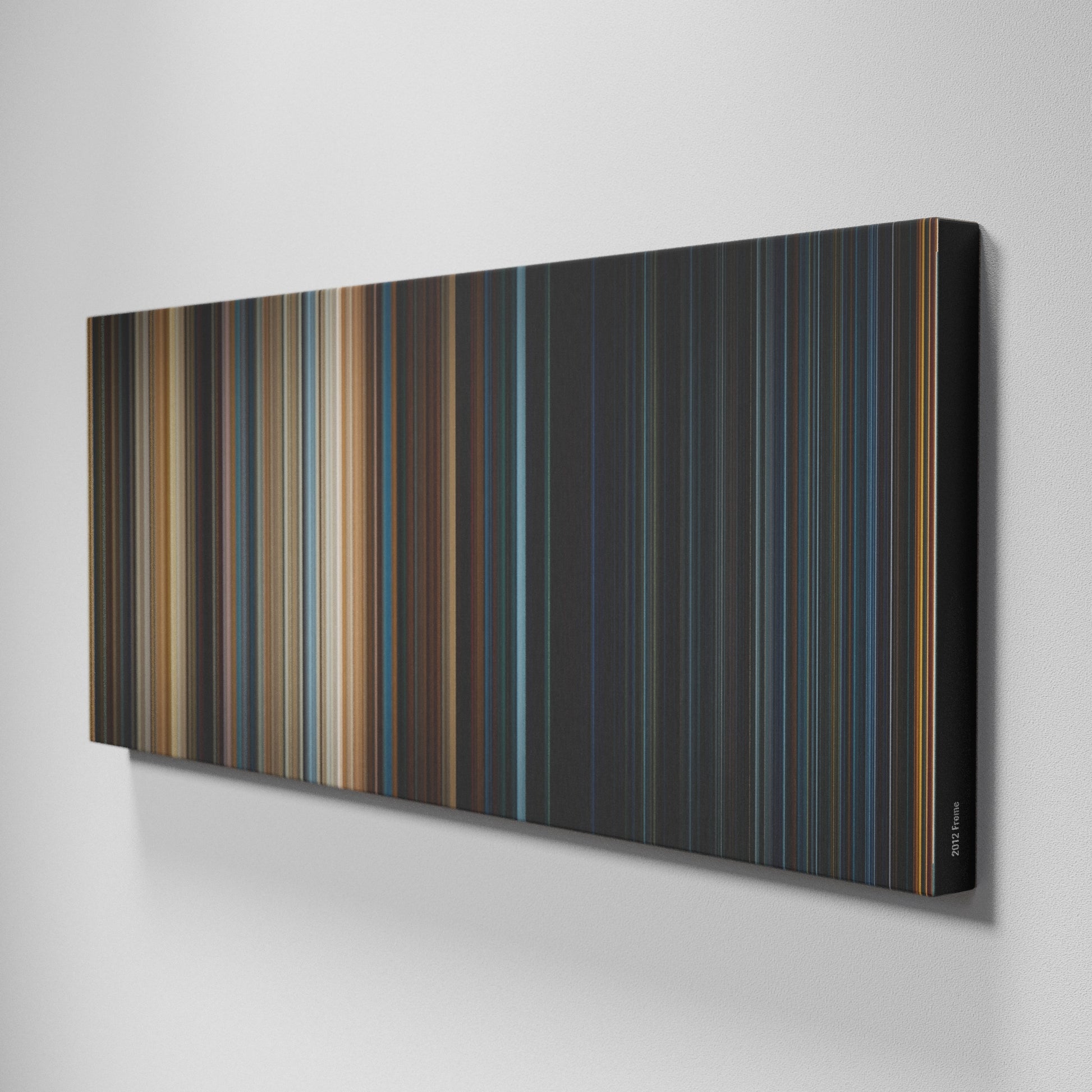 Side view of Buff's of 2012 Frome on the wall